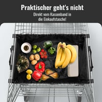 achilles Easy-Shopper Alu Összecsukható Bevásárlótáska 40L - Fekete Poliészter Bevásárlókocsi Táska 13kg Teherbírással, 33x50x38cm 4