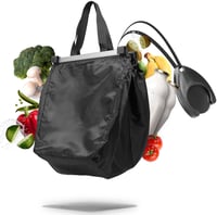 achilles Easy-Shopper Alu Összecsukható Bevásárlótáska 40L - Fekete Poliészter Bevásárlókocsi Táska 13kg Teherbírással, 33x50x38cm 2
