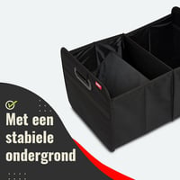 Achilles Összecsukható Autó Tárolóbox Fekete 50x32x27cm - Black 3
