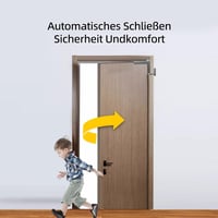 Achkey Automata ajtóbehúzó ajtócsukó belső ajtókhoz szürke, fúrás és csavar nélkül 7