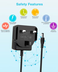 Adaptor alimentare AC Aclorol 5V 1A DC, adaptor universal rețea AC 100-240V pentru router, cameră de supraveghere, bandă LED, cu 8 conectori, 5W 4