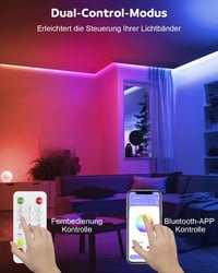 Aclorol RGB Neon LED Szalag 2m - Kültéri Vízálló 24V Okos Világítás, Applikációs Vezérlés, Zenére Szinkronizálás, Színváltás Távirányítóval 6