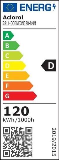 Aclorol USB LED Szalag 1m - Meleg Fehér 3000K Fényerőszabályozható COB LED Világítás TV Háttérfény Öntapadós 320 LED/m CRI 85+ 9