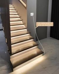 Aclorol USB LED szalag mozgásérzékelővel - 2m, semleges fehér, öntapadós, 5V COB, 18W, szabályozható fényerő, 8mm széles, lépcsőhöz, konyháb 7