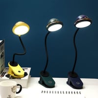 ACMHNC Gyerek Csiptetős Olvasólámpa USB Tölthető, Csillagkivetítős LED Éjjeli Lámpa Hajlítható Nyakkal, Érintésvezérelt Fényerőszabályzós Ág - Blue 3