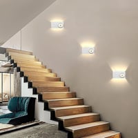 ACMHNC Vezeték Nélküli Fali Lámpa Mozgásérzékelővel - 5W LED Akkumulátoros Fényforrás Távirányítóval, Kamera Dizájn, Fehér 7