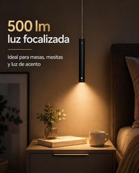 Lampă suspendată LED reîncărcabilă ACMHNC fără fir, USB-C, 4500mAh, tactilă, reglabilă pe înălțime 200 cm, 3000K/4000K/6000K, negru, pentru insulă de bucătărie 9