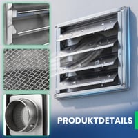 Nerezová ventilačná mriežka ACONDE 125 mm so sieťkou proti hmyzu do kúpeľne a kuchyne 8