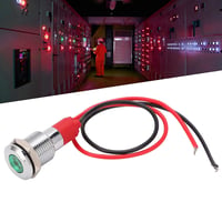 Acouto 220 V LED fém jelzőlámpa 10 mm kábel táp ipari vezérléshez kapcsolószekrénybe 2