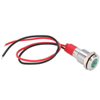 Acouto 220 V LED fém jelzőlámpa 10 mm kábel táp ipari vezérléshez kapcsolószekrénybe 1