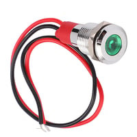 Acouto 220 V LED fém jelzőlámpa 10 mm kábel táp ipari vezérléshez kapcsolószekrénybe 8