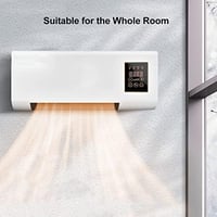 Acouto Hordozható Fali Fűtőtest 220V EU Csatlakozó Fürdőszoba Hálószoba 2