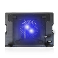 Chladiaca podložka pod notebook ACT AC8110 pre 17-palcové notebooky, nastaviteľná výška (5 polôh), tichý ventilátor, USB port, čierna 7