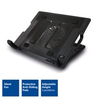Chladiaca podložka pod notebook ACT AC8110 pre 17-palcové notebooky, nastaviteľná výška (5 polôh), tichý ventilátor, USB port, čierna 2