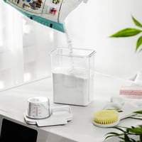 ACTIUSIS 1800ml Mosószer Tárolo Doboz Mosópor és Folyékony Detergent Tárolásához 7