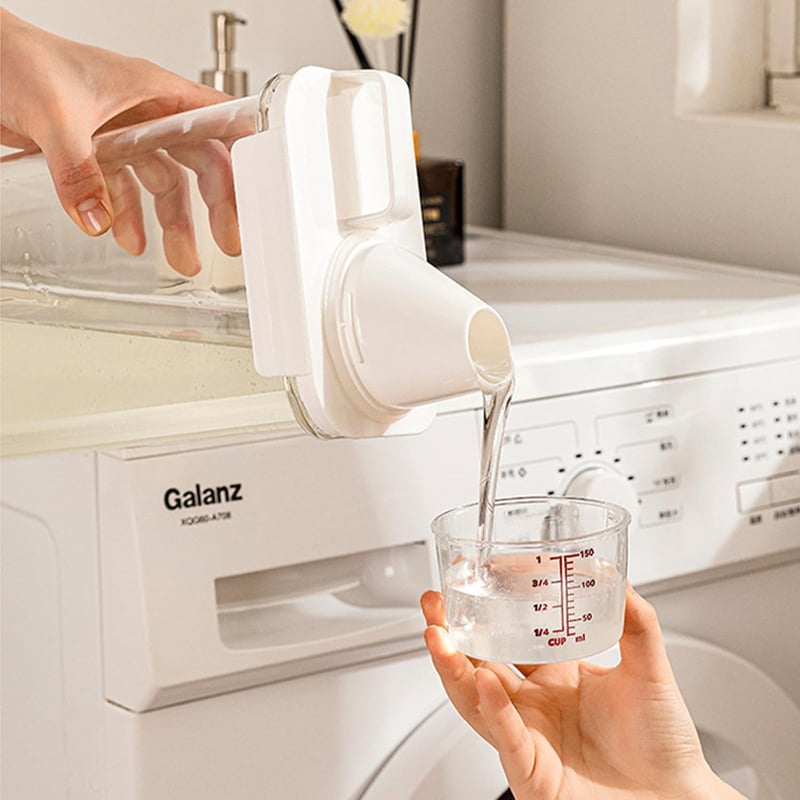 ACTIUSIS 1800ml Mosószer Tárolo Doboz Mosópor és Folyékony Detergent Tárolásához