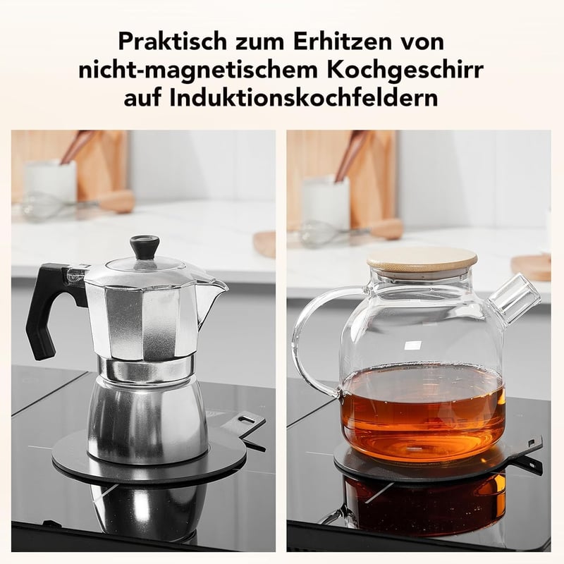 ACTIV CUISINE Indukciós Adapter Lemez 14 cm Kávéfőzőhöz Fekete