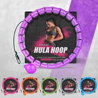 Active 100 Hula Hoop Karika Felnőtteknek Súlygolyóval, Masszázs és Fogyás Funkció - Purple 2
