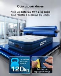 Active Era Elektromos Pumpás Felfújható Matrac Párna Nélkül 152x203cm 6