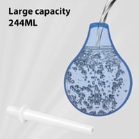 ACWOO 224ml Beöntő Irrigátor Orvosi Szilikonból - Higiénikus BPA-Mentes Bélöblítő Eszköz Kék Színben 4