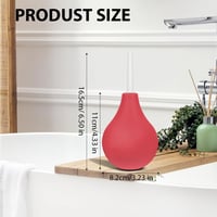 ACWOO 224ml Orvosi Szilikonból Készült Beöntő Irrigátor - Higiénikus BPA-Mentes Bélöblítő Eszköz Piros Színben 2