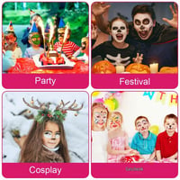 Súprava 22 farieb na tvár ACWOO, bezpečné a netoxické farby na tvár a telo pre deti, ideálne na Halloween, karneval a cosplay líčenie 7