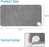 ACWOO Elektromos Melegítő Párna 9 Hőfokozattal és Automatikus Kikapcsolással, Mosható Fűtőpárna Hát Nyak Váll Hasra 30x60cm 2