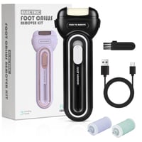 Aparat electric pentru îngrijirea călcâielor ACWOO, set de pedichiură cu 3 capete interschimbabile și 2 trepte de viteză 2