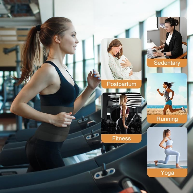 ACWOO Fogyasztó Öv Férfi Női Állítható Derék Edző Öv Neoprén Nano Ezüst Hasi Formázó Izzasztó Fitness Öv Hasizom Trainer