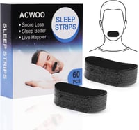 ACWOO Szájszalag Alváshoz, 60 db Horkolás Elleni Szájtapasz, Ovális Alvási Tapasz, Légzés Javító Szájragasztó 9