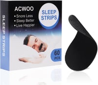 ACWOO Szájszalag Alváshoz, 60 db Horkolás Elleni Szájtapasz, Ovális Alvási Tapasz, Légzés Javító Szájragasztó 8