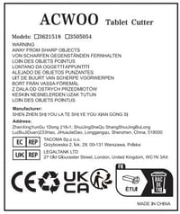ACWOO Tabletta Vágó Hordozható Gyógyszer Felező Kis és Nagy Pirulákhoz Tárolóval Időseknek Gyerekeknek Háziállatoknak 9
