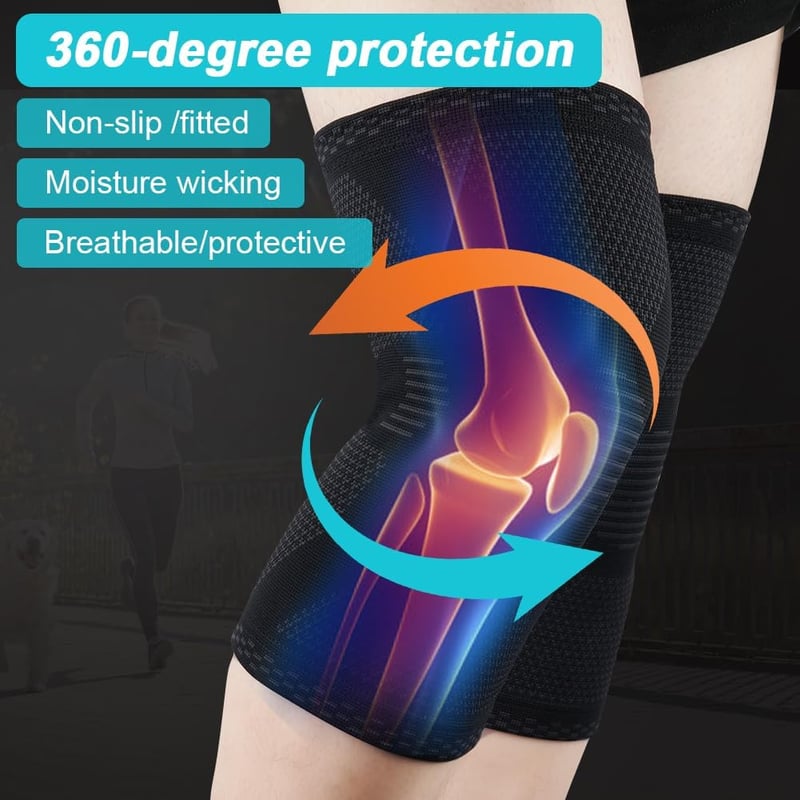 ACWOO Térdtámasz 2 db Állítható Patella Térdmerevítő Sportoláshoz S méret
