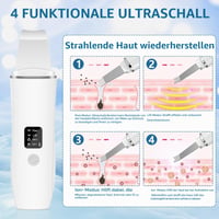 Ultrazvuková čistiaca špachtľa na pleť ACWOO, odstraňovač čiernych bodiek, 4 režimy, USB nabíjanie, prístroj na hĺbkové čistenie tváre, čistenie pórov 4