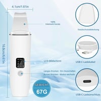Ultrazvuková čistiaca špachtľa na pleť ACWOO, odstraňovač čiernych bodiek, 4 režimy, USB nabíjanie, prístroj na hĺbkové čistenie tváre, čistenie pórov 2