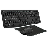 AD ADVANCE Elite Bezdrôtová Súprava Klávesnice a Myši - Čierna, Balenie 3 Kusy, Ergonomická, USB Pripojenie, Kompatibilná s PC/Laptopom/Tabletom 1