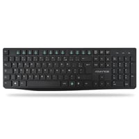AD ADVANCE Elite Bezdrôtová Súprava Klávesnice a Myši - Čierna, Balenie 3 Kusy, Ergonomická, USB Pripojenie, Kompatibilná s PC/Laptopom/Tabletom 2
