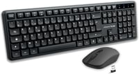AD ADVANCE SilentKeys Wireless Billentyűzet és Egér Szett PC Mac AZERTY 105 Gomb 1