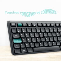 AD ADVANCE SilentKeys Wireless Billentyűzet és Egér Szett PC Mac AZERTY 105 Gomb 6