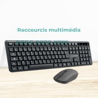 AD ADVANCE SilentKeys Wireless Billentyűzet és Egér Szett PC Mac AZERTY 105 Gomb 3