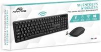 AD ADVANCE SilentKeys Wireless Billentyűzet és Egér Szett PC Mac AZERTY 105 Gomb 8