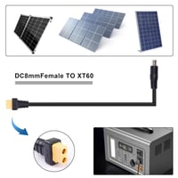 Bluetti XT60 - DC8020 Adapter Kábel Napelemes Állomáshoz, 1,5 méter 4