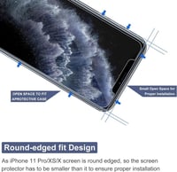 iPhone 11 Pro/XS/X Edzett Üvegfólia - 3db, 9H Keménységű, Ultratiszta BERMIEU 2