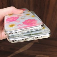 Apple iPhone 11 Védőtok Valódi Szárított Virágokkal - Átlátszó Szilikon 7