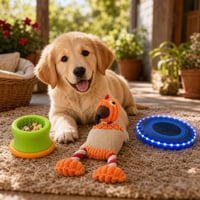 Set Joacă pentru Cățeluși: puzzle cu recompense + jucărie cu sfoară + frisbee LED 1