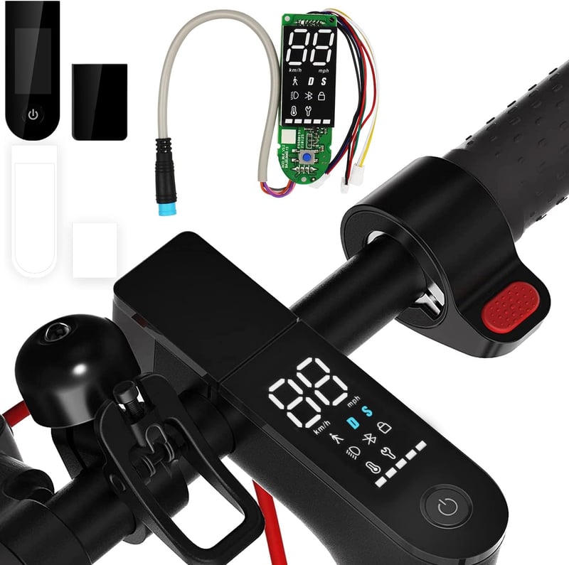 Yungeln Bluetooth V2.0 Roller Műszerfal 3 Csatlakozókábellel - Univerzális Verzió Xiaomi M365Pro Pro2 Elektromos Rollerhez - Vízálló Fém Ker