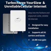 KASER 5G MIMO Kültéri Antenna N78 Sávhoz 3300-3800 MHz, 15dBi Erősítéssel, 10m Alacsony Veszteségű Kábellel, SMA/TS9 Adapterrel, 5G Routerek 2