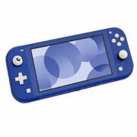 Consolă portabilă Nintendo Switch Lite albastră – defectă — defectă, pentru piese: joystick stâng deteriorat, capac spate cu abțibilduri (stare: vezi poza a 2-a) 1