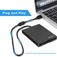 USB-s külső floppy meghajtó 3,5" 1,44 MB Windows kompatibilis 7