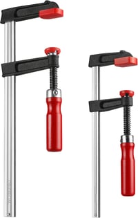 WORKPRO F-szorító készlet, 2 részes, erős csúsztatható asztalos szorítók, 200mm (8") és 300mm (12"), fekete, 272 kg szorítóerő 1